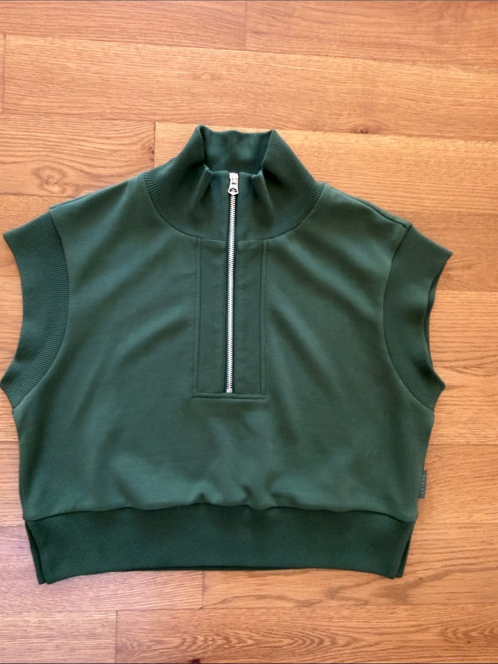 Varley Kelly Half Zip Sweat zipper top Cilantro Green size small - Picture 2 of 6